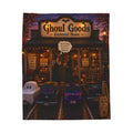 Ghoul Goods Halloween Velveteen Plush Blanket – Cozy Spooky Storefront Design