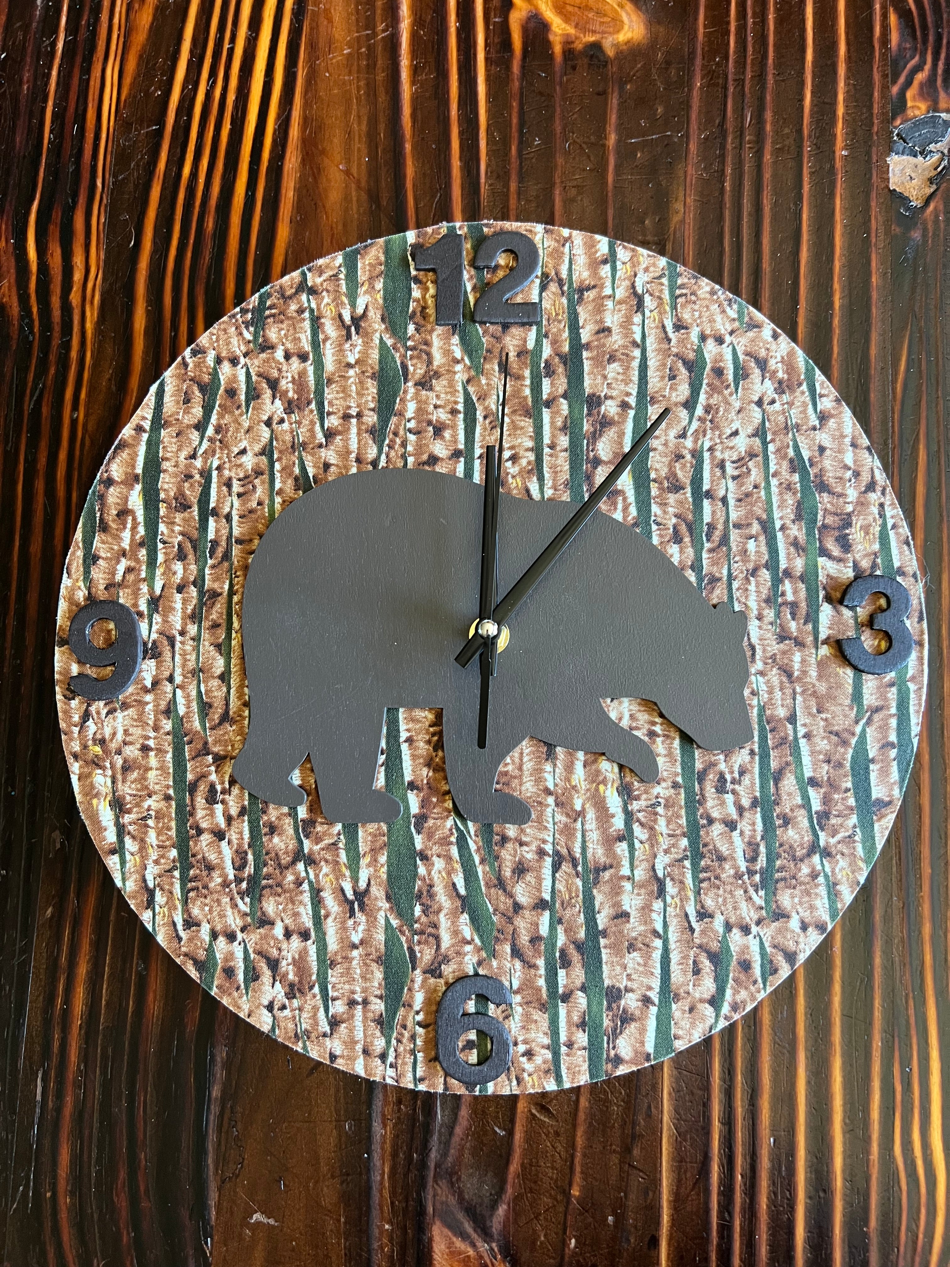 Bear Clock 12”