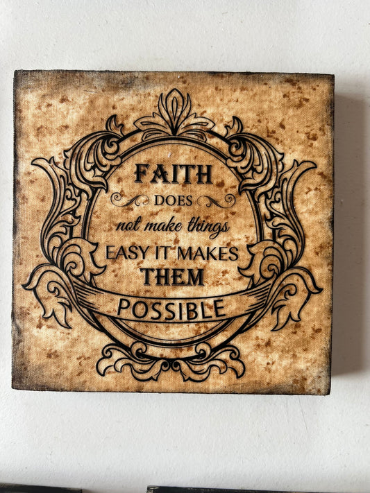 Inspirational Shelf Sitter “Faith”
