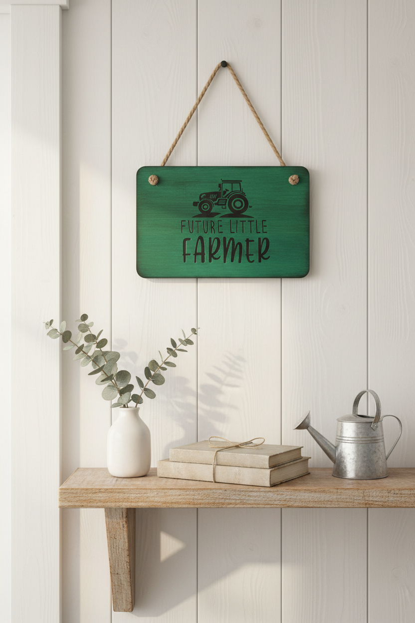 Wall Plaque “Future little farmer”