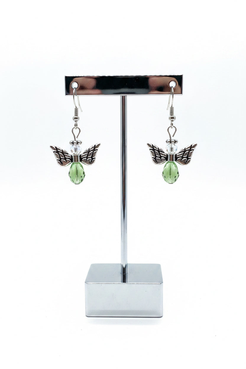 Angel Earring Set-Light Green