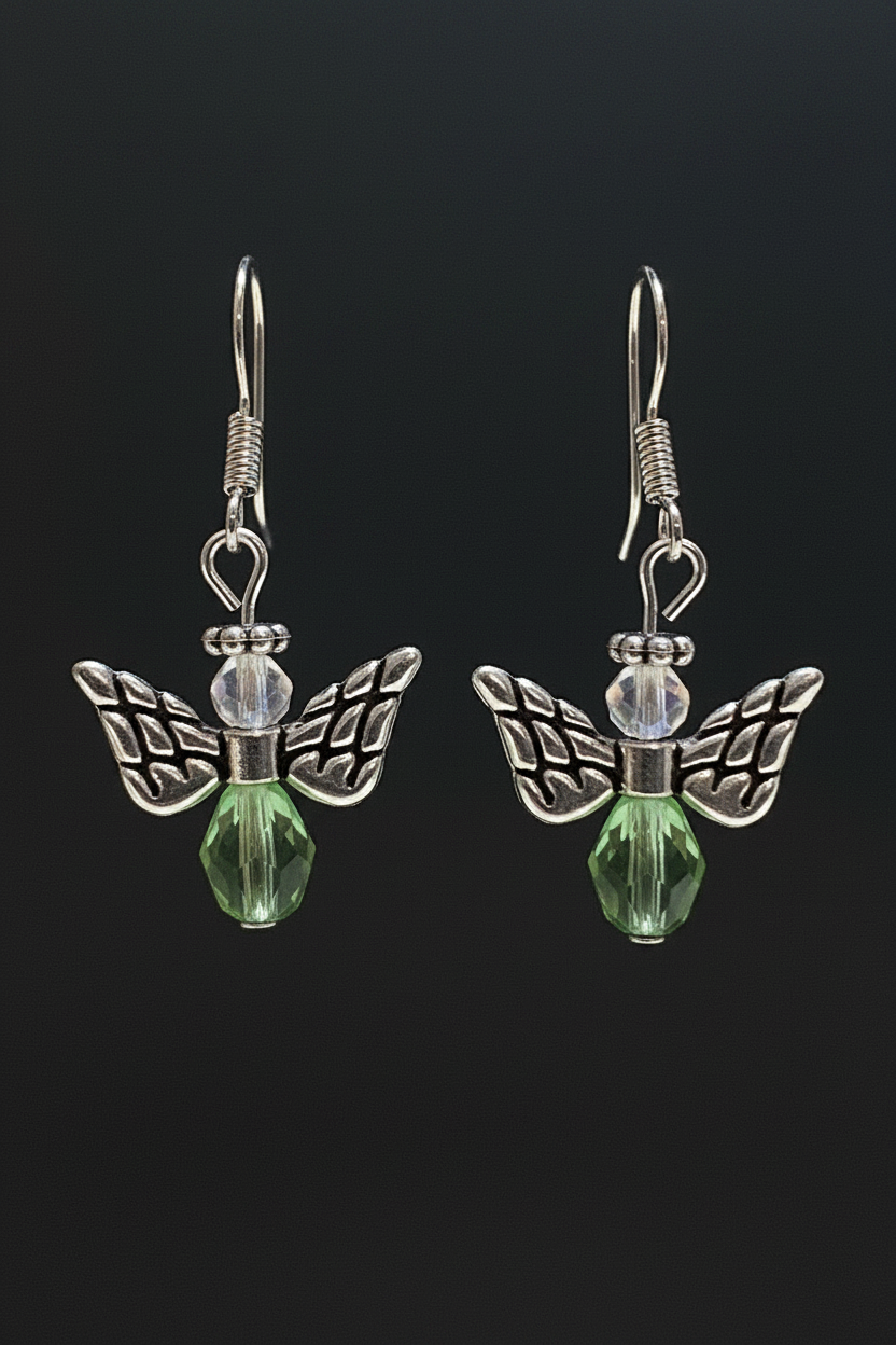 Angel Earring Set-Light Green