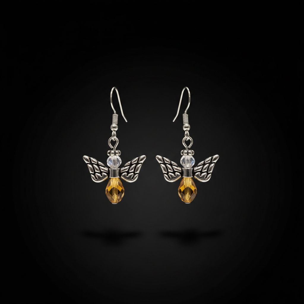 Angel Earring Set-Amber