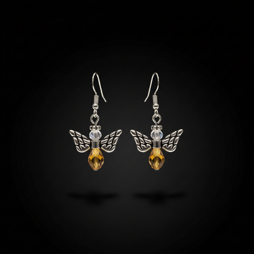 Angel Earring Set-Amber