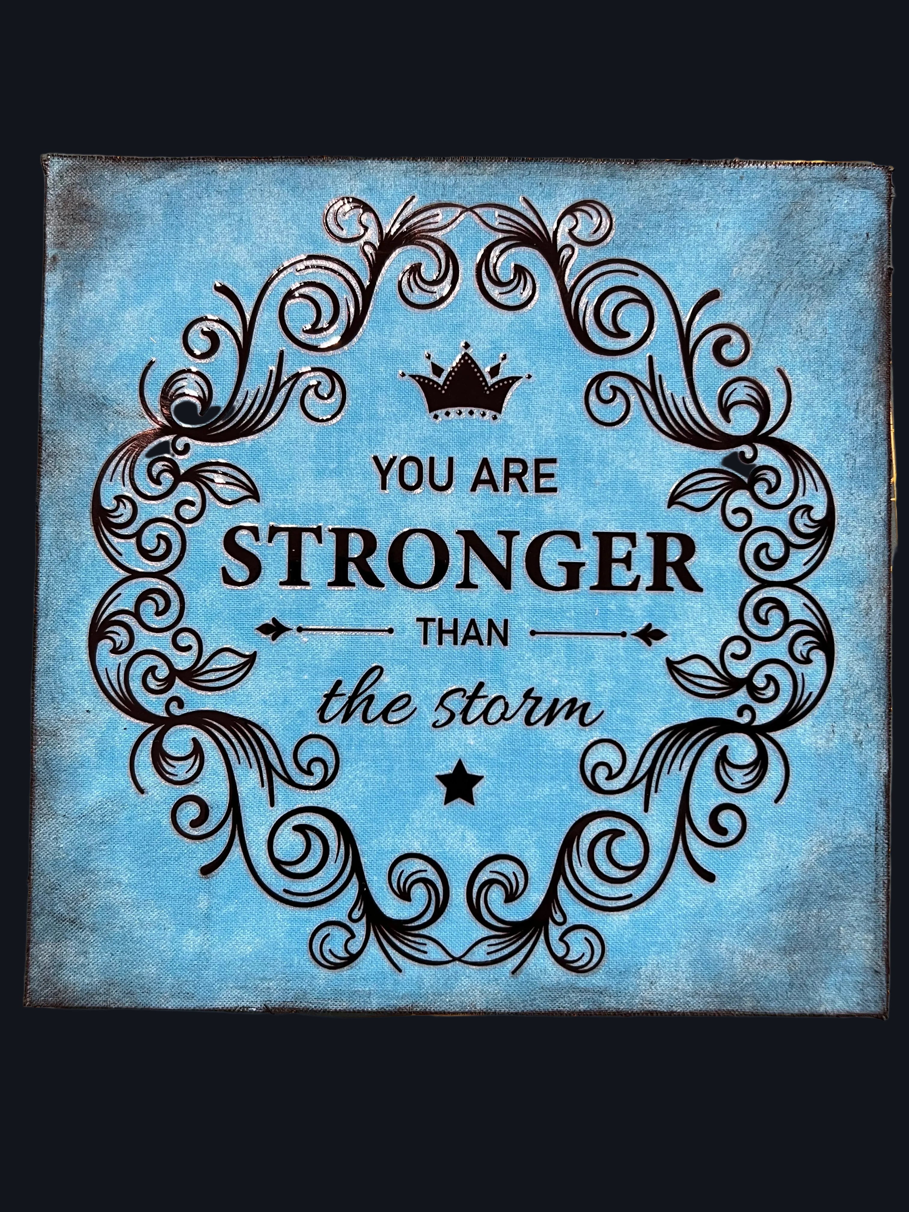 Inspirational Shelf Sitter-Stronger
