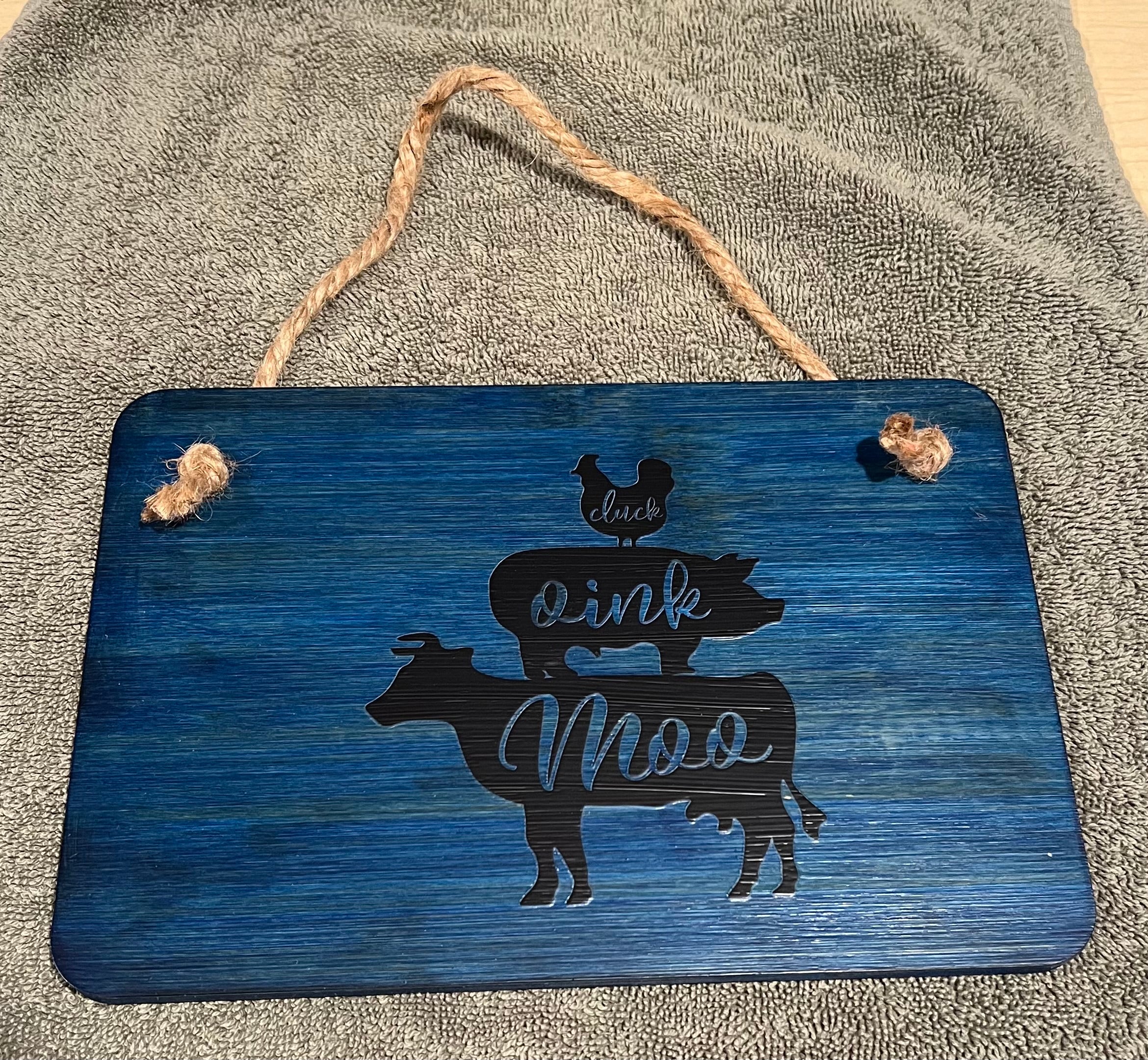 Wall Plaque “Cluck Oink Moo”