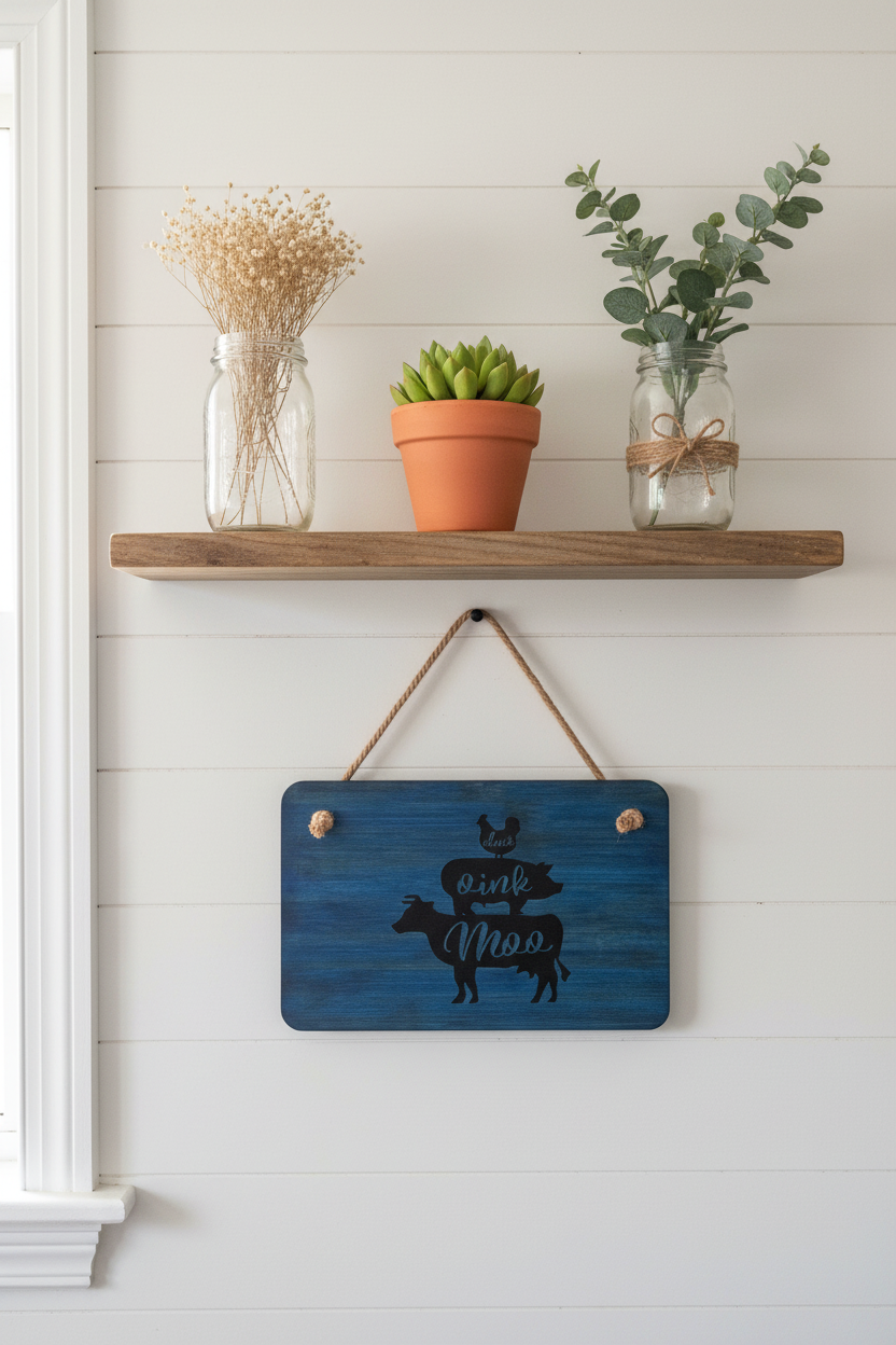 Wall Plaque “Cluck Oink Moo”