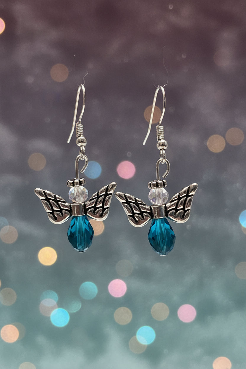 Angel Earring Set-Teal
