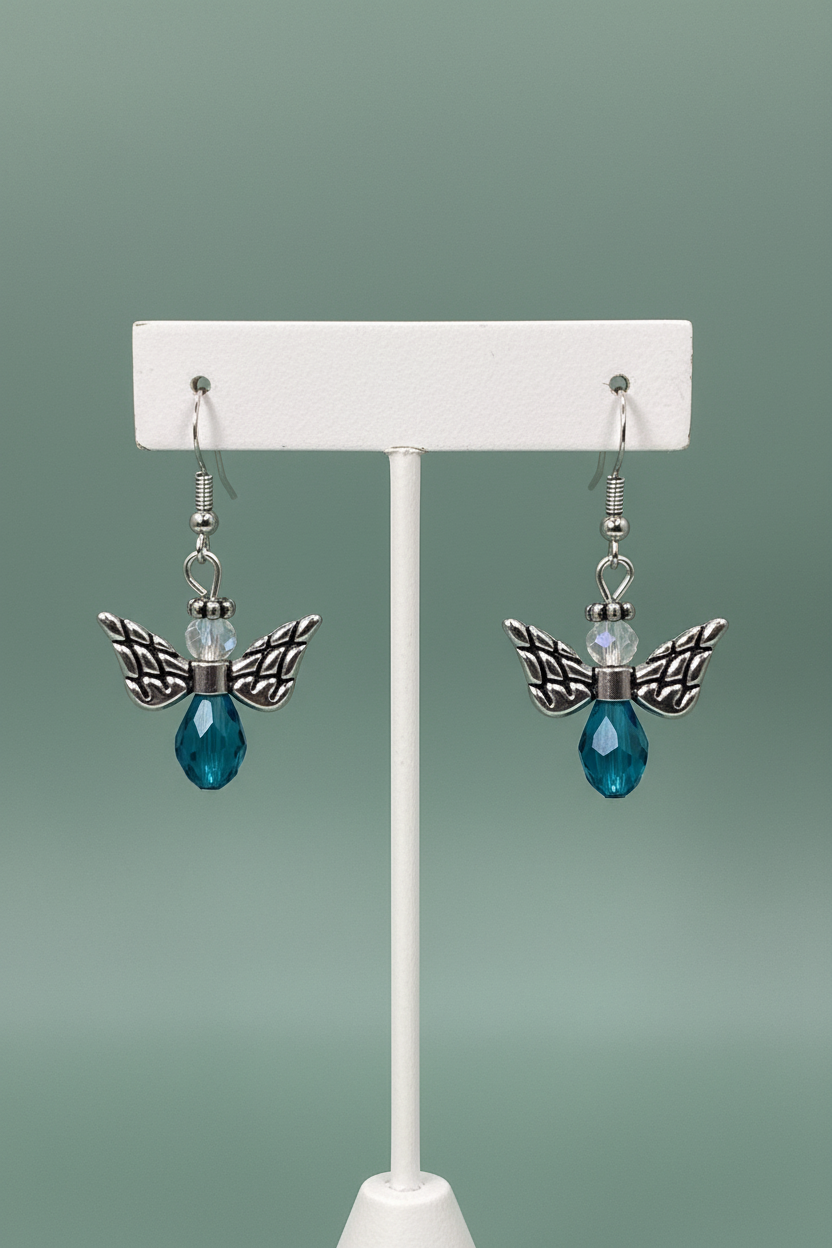 Angel Earring Set-Teal
