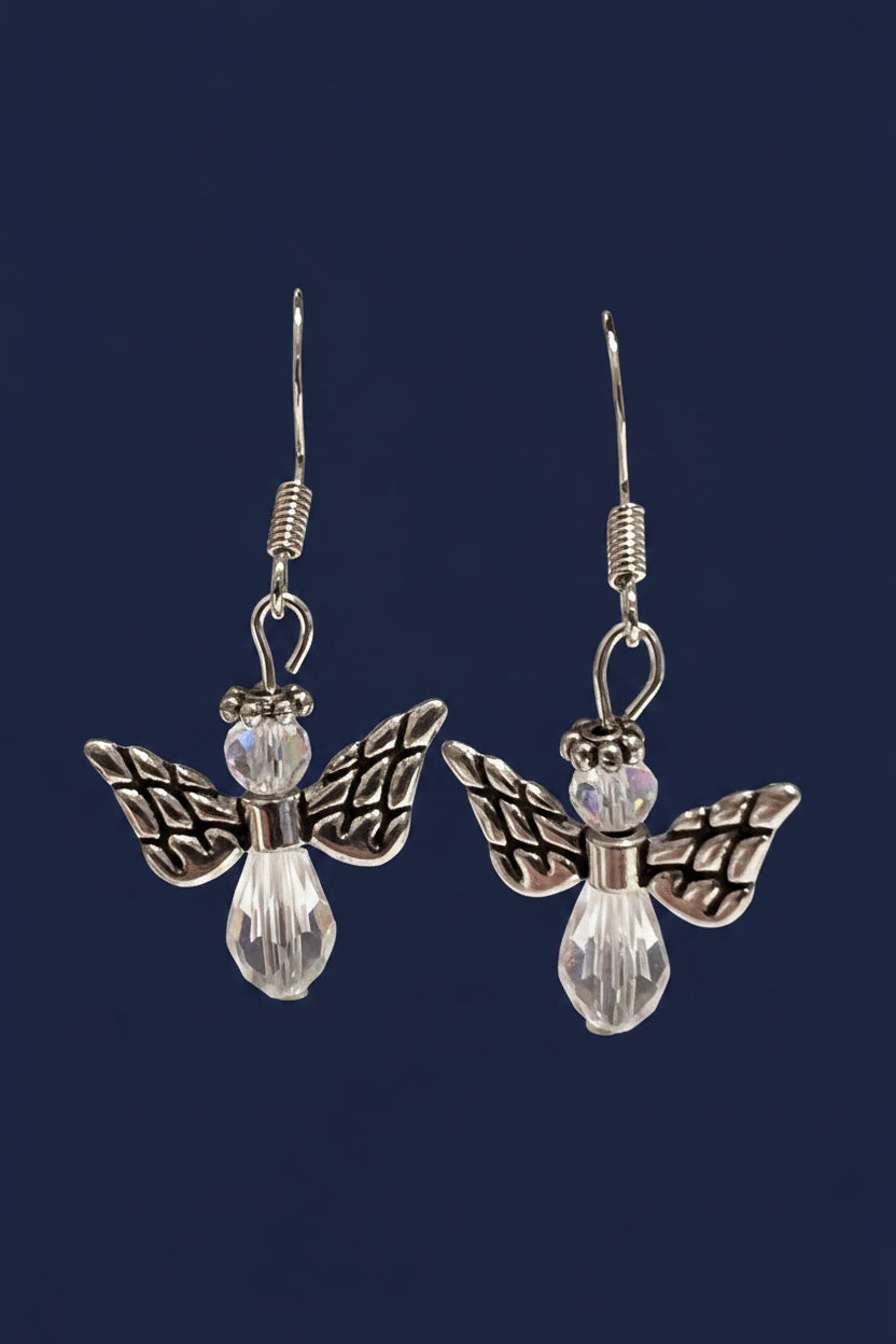 Angel Earring Set-Clear