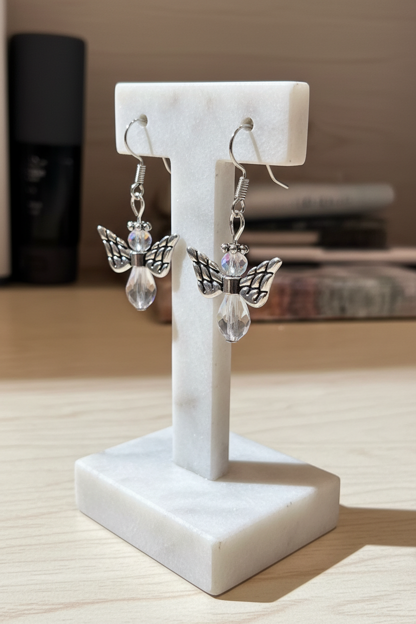 Angel Earring Set-Clear