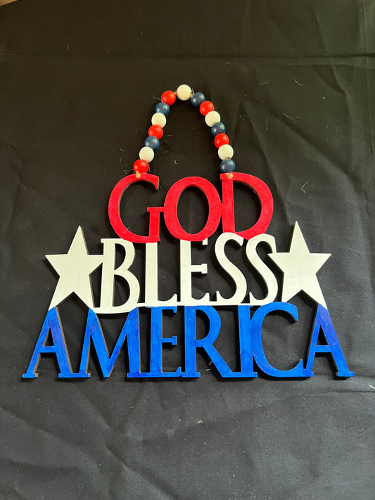 God Bless America hanger
