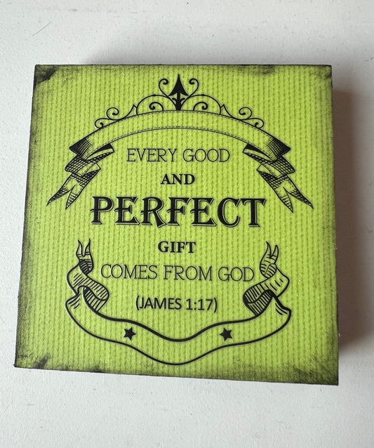 Inspirational Shelf Sitter “Perfect”