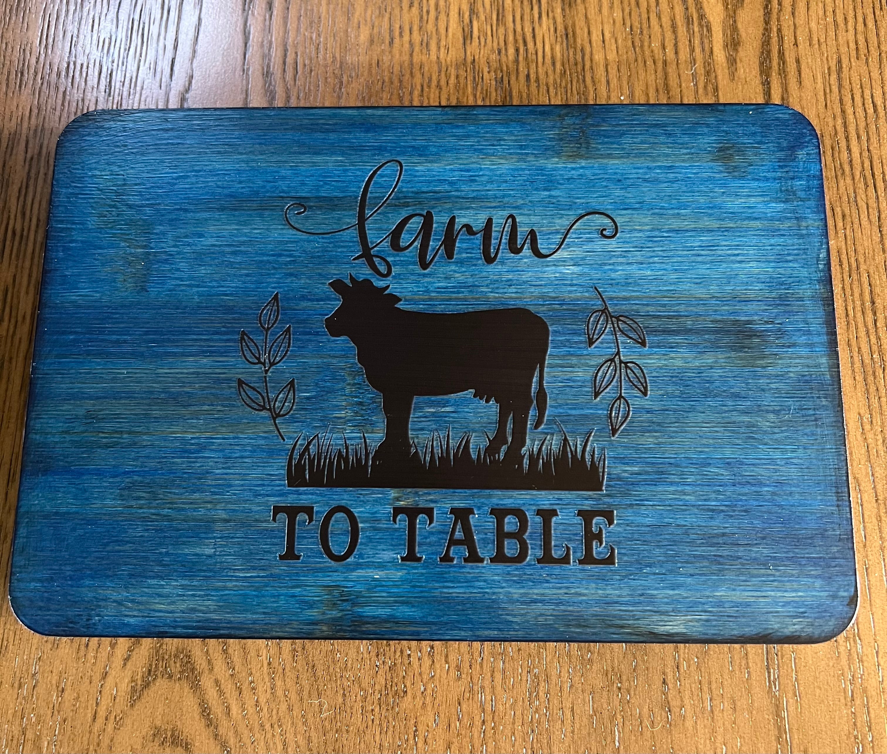 Wooden Riser "Farm to Table"