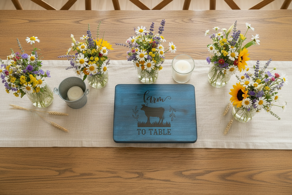 Wooden Riser "Farm to Table"