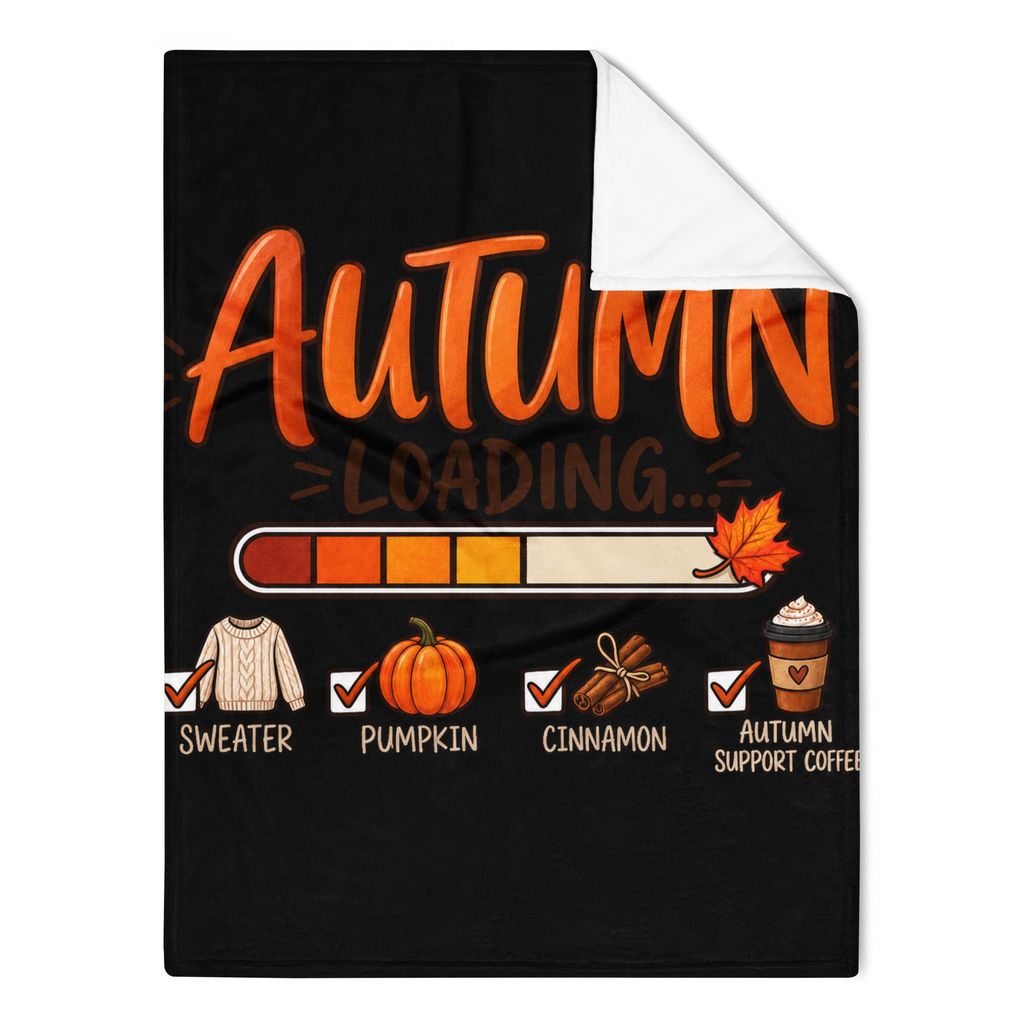 Autumn Loading Fall Throw Blanket