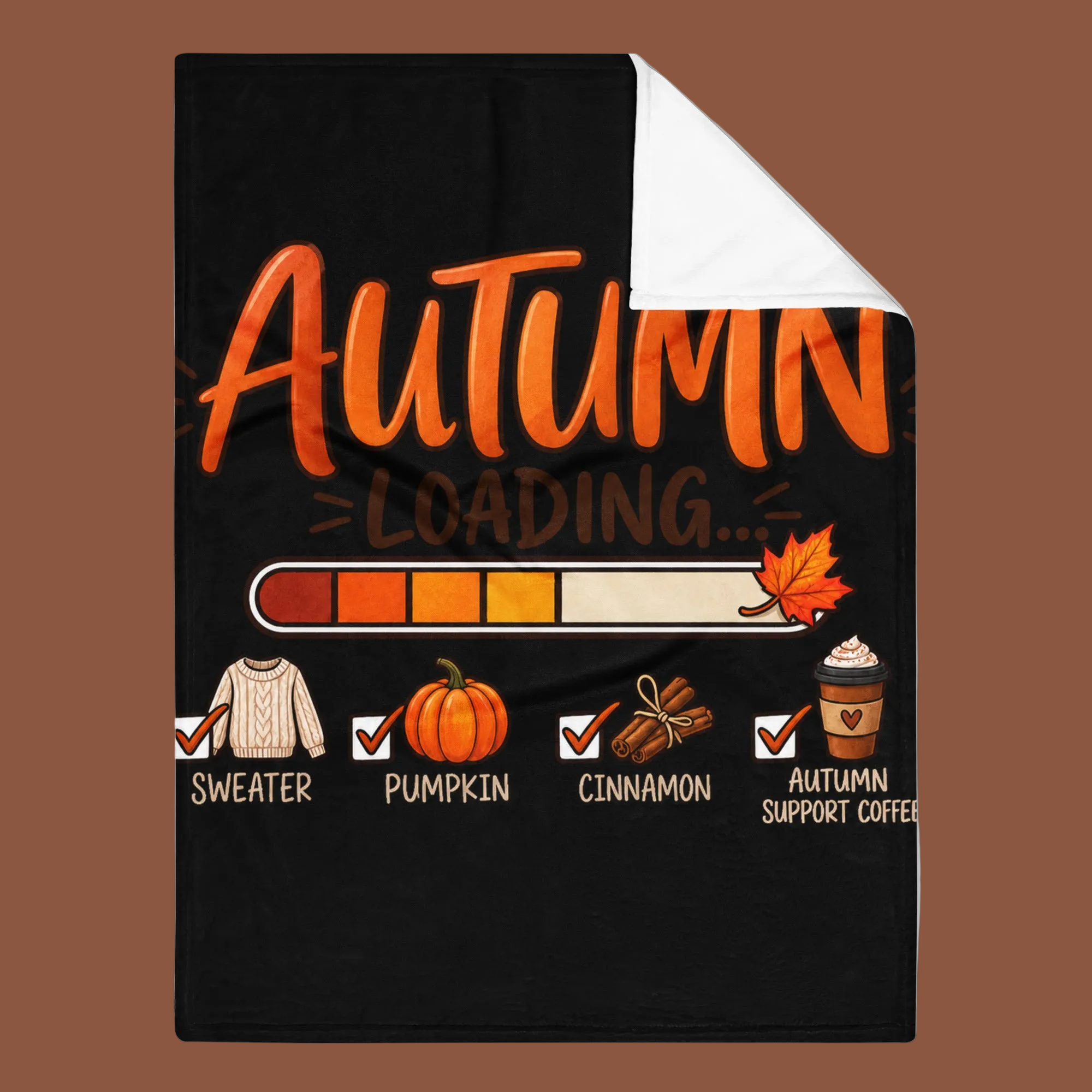 Autumn Loading Fall Throw Blanket