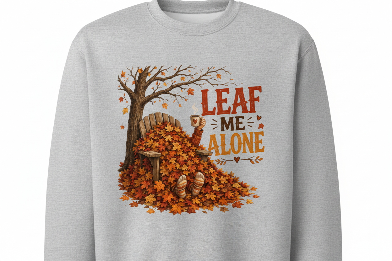 Leaf Me Alone Oversized Heavyweight Sweatshirt