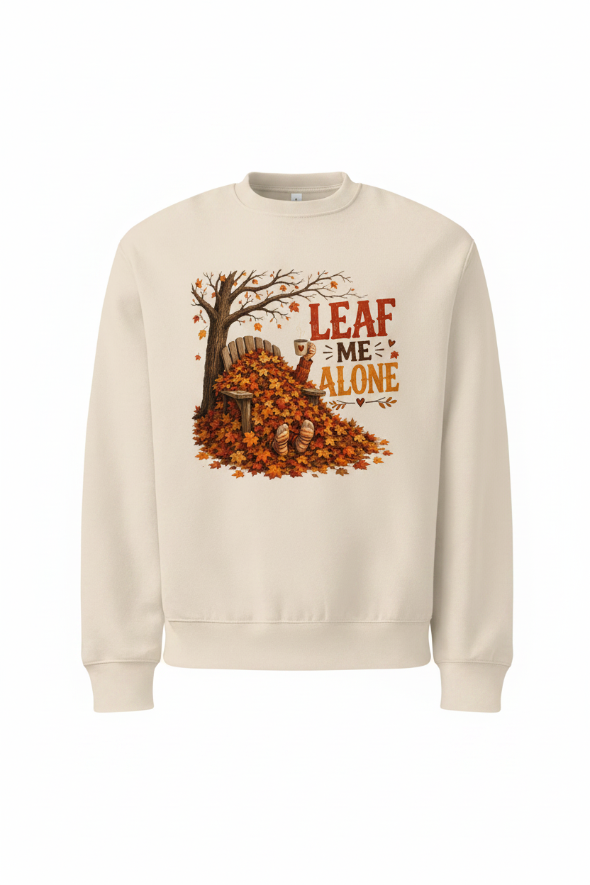 Leaf Me Alone Oversized Heavyweight Sweatshirt